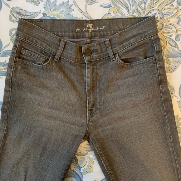 7 for all mankind grey skinnies - Picture 2 of 8